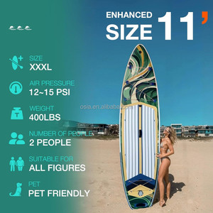 Vente Flash : Planche de Stand-Up <span class=keywords><strong>Paddle</strong></span> <span class=keywords><strong>Gonflable</strong></span> Longue IBoard ISUP <span class=keywords><strong>Rose</strong></span> Effet Bois pour Lacs et Rivières, Technologie Drop Stitch, Haute Visibilité - Product Image 3