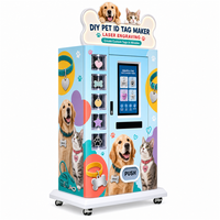 Máquina Expendedora Comercial de Etiquetas de Identificación para Mascotas, Grabador Láser para Etiquetas de Nombre de Perros y Gatos, para Centros Comerciales y Tiendas de Mascotas