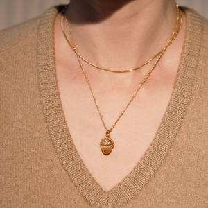 Collar con Colgante de Piña de Pino Aimgal, Zirconia 5A, Chapado en Oro de 18K, Cadena de Plata 925, Joyería Fina de Lujo para Regalo de Compromiso o Boda - Product Image 2