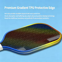 Pala de Pickleball Profesional de Compuesto de Grafito - Global Sports con Mango Alargado Impreso con UV, 244g, 40 Agujeros, Fibra de Carbono al por Mayor con C