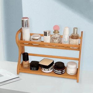 Bamboo 2-Tier <b>Spice</b> <b>Rack</b> Natural Color <b>Wall</b> Mounted Kitchen Storage Organizer For Home Use - Product Image 5