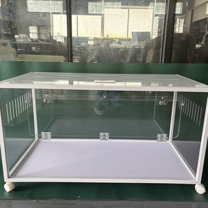 <span class=keywords><strong>Jaula</strong></span> Rectangular de Lujo para Hámster y <span class=keywords><strong>Conejo</strong></span>, Tipo Villa, Metálica, Transparente, Extra Grande, con Diseño de Oso Dorado, Anti-Mordidas, Marca Rubik's Cube - Product Image 2