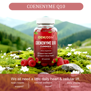 Permen Kunyah CoQ10 Rasa Raspberry-60 Buah untuk Dukungan Jantung & Sel |   Dewasa |   Grosir Langsung Pabrik OEM ODM - Product Image 3