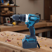 Perceuse à percussion sans fil 3-en-1 21V, outils électriques domestiques DIY, moteur sans balais 80N.m 2.5Ah pour perçage et vissage