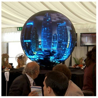 Colonne 360 degrés affichage publicitaire écran led flexible p3 affichage led flexible pour assembler une forme spéciale