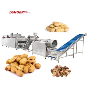 Suppliers Conveyor Belt Full Automatic Continuous Electric Nuts Roast Oven Oil Peanut Roasting Machine For Peanuts With Shell