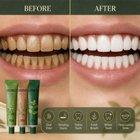 Échantillon Gratuit - Vente en Gros - Fabricant - Dentifrice Herbal Menthe Blanchissant Sans Fluor Personnalisé - Anti-Caries - Pour Usage Domestique