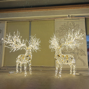 Luz led de <span class=keywords><strong>Reno</strong></span> de Navidad para exteriores, iluminación grande de 6 pies, figuras de renos para Navidad, accesorios para exteriores - Product Image 1