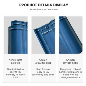 उच्च गुणवत्ता वाले आधुनिक सिरेमिक रोमन छत टाइल्स नालीदार आकार लक्जरी विला टेराकोटा टाइल्स फैक्टरी प्रत्यक्ष छत - Product Image 5