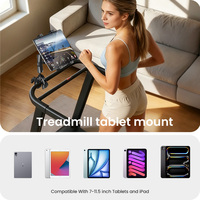 Support de tablette articulé professionnel OEM en ABS avec fixation par pince en C, compatible iPad, utilisation universelle pour bureau/table/poussette