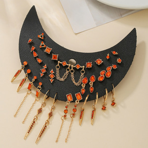 Juego de Aretes Geométricos de Aleación de Zinc, Joyería de Moda para Mujer, Regalo, Aretes para Fiesta - Product Image 3