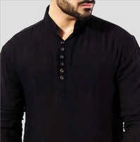 Shalwar Kameez Kaftan islamique élégant sur mesure pour homme, à manches courtes, robe arabe musulmane, printemps