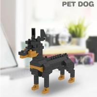 Mini-ensemble de blocs de construction pour chien, série de modèles d'animaux de compagnie à assembler soi-même, collection pour enfants et adultes, cadeaux et vente en gros
