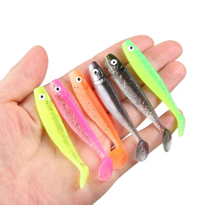 Leurre souple en PVC The Brave, leurre nageur artificiel 2,1g 65mm <span class=keywords><strong>sans</strong></span> hameçons, optimisé pour <span class=keywords><strong>la</strong></span> pêche au bar en rivière, lac, ruisseau, océan, plage - Product Image 1