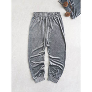 Pantalones de Jogger aterciopelados informales para mujer, estilo hip hop, con cierre de cintura elástica, diseño de Pantalón cargo transpirable - Product Image 1