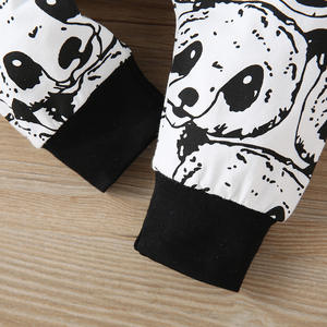 Vêtements unisexes pour bébés en gros, pyjamas pour enfants de style panda de dessin animé chinois avec ouverture à l'arrière - Product Image 6