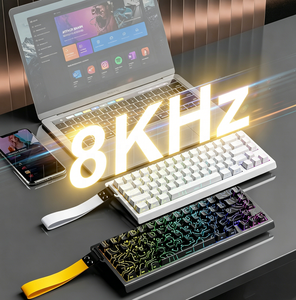 Nuevo Teclado Mecánico RGB USB Tipo-C de Aleación de Aluminio con Cable, 68 Teclas, Frecuencia de Sondeo de 8KHz, Latencia de 0.125MS, Frecuencia de Escaneo de 256KHZ, Intercambiable en Caliente - Product Image 1