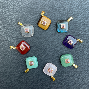 Altın Kaplama Alaşımlı Punk Tarzı Takı Seti, Madeni Para Kolye, Bileklik, Çerçeveli Taş İşlemeli, Yıldönümü/Nişan İçin - Product Image 6