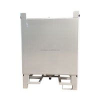 Solution de réactif chimique de stockage de chlorure de mercure Réservoir en acier inoxydable de 350 gallons Récipient en métal en vrac IBC pour liquide
