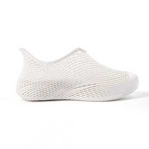 Chaussures aquatiques unisexes blanches imprimées en 3D, respirantes, évidées, séchage rapide, légères, antidérapantes pour la plage et la piscine (type sabots) - Product Image 4