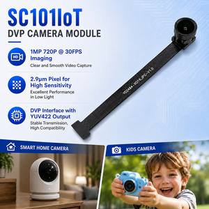 โมดูลกล้อง 1MP 720P 30FPS DVP รุ่น SC101IoT ความไวแสงสูง 2.9um สำหรับกล้องสมาร์ทโฮม กล้องสำหรับเด็ก - Product Image 3