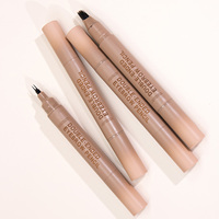 Crayon à sourcils double embout ultra fin avec micro-pointe et brosse, waterproof, longue tenue, maquillage cosmétique OEM en gros