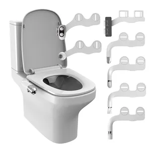 Yuson Bc101 Set Dubbele Reinigingsmondstukken Niet-Elektrische Rinser Bidet Toiletopzetzitting Met Waterdrukregeling
