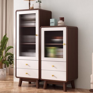 Nordic Solid Wood Sideboard 900mm+ Multifunctional <b>Storage</b> <b>Cabinet</b> For Living Room Kitchen - Product Image 3