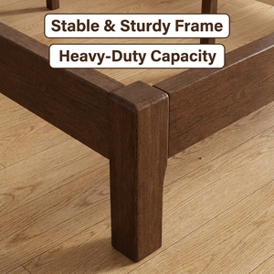 <span class=keywords><strong>Lit</strong></span> pour enfant en bois <span class=keywords><strong>de</strong></span> noyer massif <span class=keywords><strong>de</strong></span> style mid-century, taille complète, écologique, avec tête <span class=keywords><strong>de</strong></span> <span class=keywords><strong>lit</strong></span> à tiges, durable et sûr pour les hôtels et les chambres à coucher à domicile - Product Image 6