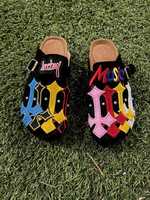 Chaussures décontractées de haute qualité, style tendance, unisexes, dessus en daim, semelle en liège, pantoufles plateforme
