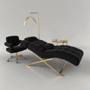 Lettino Ergonomico Regolabile di Lusso per Extension Ciglia, Pieghevole in PU, Professionale, Estetico, Moderno, per Massaggi e Palestra - Product Image 5