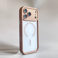 Coque de téléphone magnétique transparente mate avec dissipation thermique pour iPhone 17 Air 16 15 14 13 12 11 Pro Max Plus