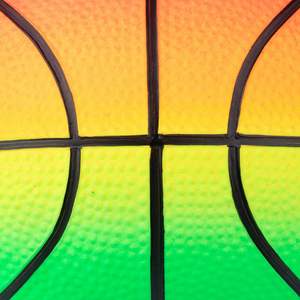 Baloncesto de juguete arcoíris de PVC para niños de 8,5 pulgadas - Product Image 4