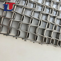 Bande transporteuse en acier inoxydable 304 316 de qualité supérieure, bande transporteuse en maille tissée en nid d'abeille