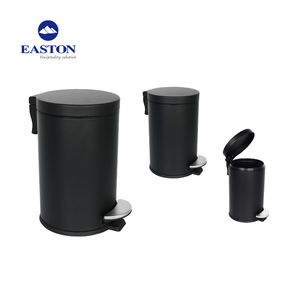 Hot Hotel 3l Poubelle à pédale fermée souple de forme ronde en acier inoxydable durable - Product Image 4