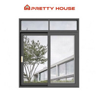Ventanas correderas de doble vidrio de aluminio insonorizadas con mosquitera