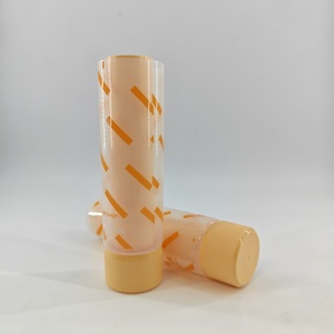 Envase cosmético de lujo ecológico de doble pared para crema, tubo para mezcla de cremas, tubo con impresión offset naranja para loción, ¡en oferta! - Product Image 3
