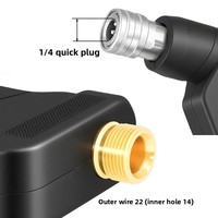 Pistolet à eau haute pression de qualité professionnelle, poignée ergonomique antidérapante, ensemble de lavage de voiture multifonctionnel