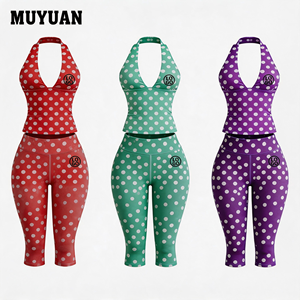 Conjunto de Dos Piezas de Diseño Exclusivo, Color Sólido, Halter sin Mangas, Logotipo Personalizable, Ligero y Agradable al Tacto, OEM ODM, Novedad 2026 - Product Image 1