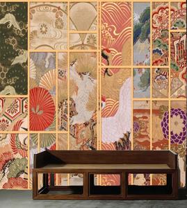 3D giapponese porta scorrevole ramè carta da parati ristorante Sashimi Sushi giapponese Kimono belle donne <span class=keywords><strong>legno</strong></span> venature murali - Product Image 6