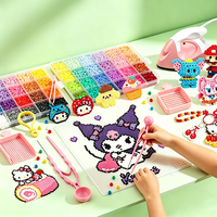 Venta al por Mayor de Cuentas Fusibles Mini de 2.6mm, Kit Educativo de Cuentas Fusibles para Manualidades, Juego de Cuentas Perler