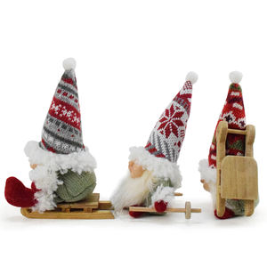 Tomte Navidad Noel <span class=keywords><strong>Santa</strong></span> Gonk คริสต์มาสทำด้วยมือตุ๊กตาโนมส์ขนาดเล็กสำหรับตกแต่งคริสต์มาส - Product Image 2