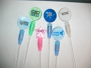 Tùy chỉnh phát sáng Swizzle Stick đêm quảng cáo LED Light-Up Cocktail uống khuấy công cụ thanh - Product Image 3