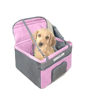 Reforçado Pequeno para o assento dianteiro Dog car carrier seat booster para carro dentro de 30 lbs Dog Car Booster Seat