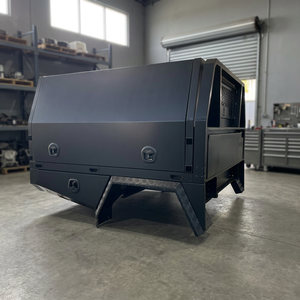 Plateau de chargement en aluminium noir pour pick-up Hilux avec boîte à outils intégrée - Product Image 2