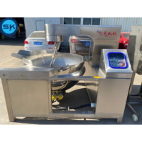 Bouilloire à double paroi automatique 100L 200L 300L 500L Chauffage à vapeur et à gaz électrique Mélangeur de cuisson planétaire