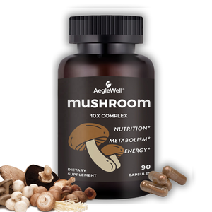 Aeglewell OEM Mantar Ekstresi Kapsülleri Aslan Yelesi <span class=keywords><strong>Reishi</strong></span> Kompleksi 10x Organik Takviye Mantar Kapsülleri - Product Image 1