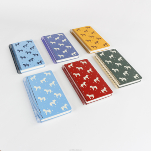 Cuaderno Espiral A6L <span class=keywords><strong>de</strong></span> Seis Piezas, Diseño Nórdico Francés con Caballo Blanco, Cubierta con Cabeza <span class=keywords><strong>de</strong></span> Caballo, Papel <span class=keywords><strong>de</strong></span> Alta Calidad, 100 Hojas, Diario - Product Image 2