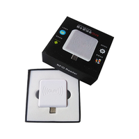 Lector USB Android para Microchip RFID EM4305 de 134.2KHZ para Animales, Mini Lector para Teléfono Móvil
