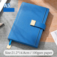 Libreta de Cuero PU A5 de Alta Calidad, Gruesa, Promocional, con Logotipo Personalizado, Cierre Magnético Cuadrado, Agenda Personalizada, Diario, 128 Páginas
